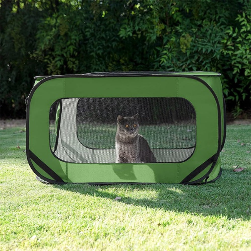 Bellura Pet - Carry Pop - Up Animal Shelter - Green