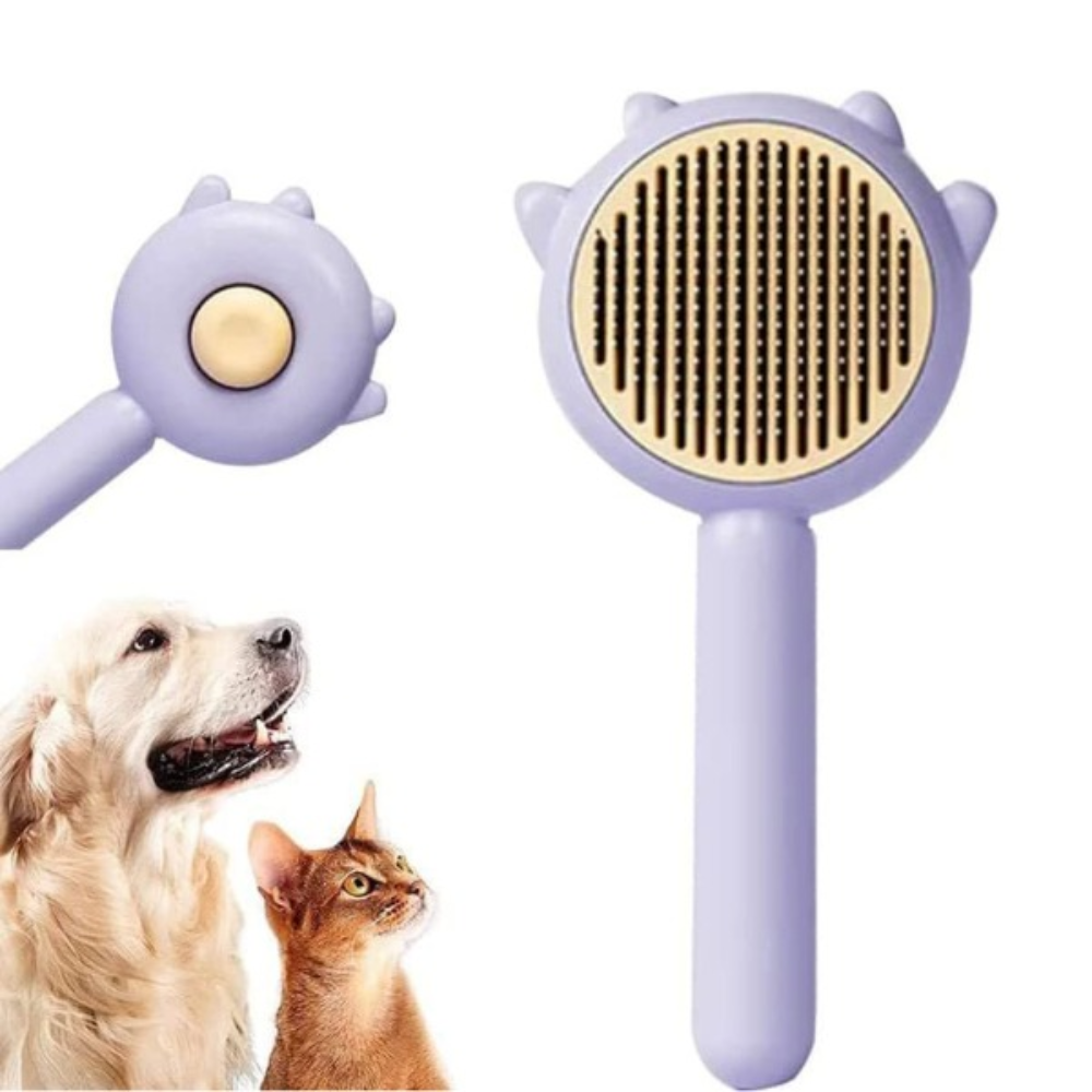 Bellura Pet - Pet Hair Cleaning Brush - Purple