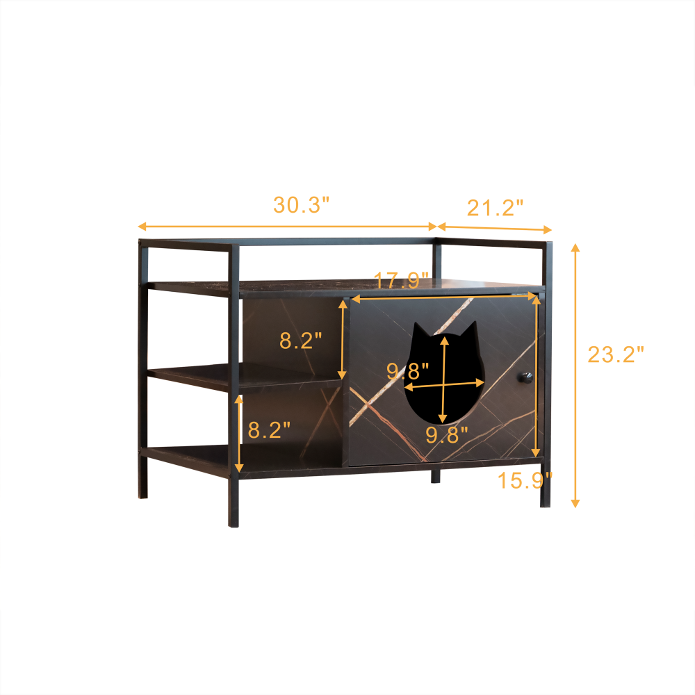 Bellura Pet Cat Litter Box Furniture Hidden Litterbox Enclosures