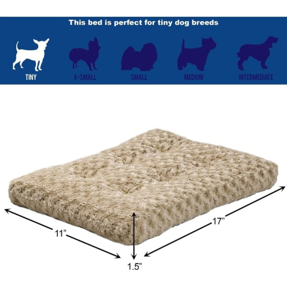 Bellura Pet - Mocha Swirl Lush Pet Bedding - Coffee Brown