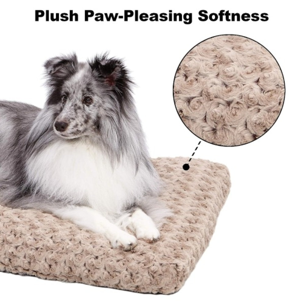 Bellura Pet - Mocha Swirl Lush Pet Bedding - Coffee Brown