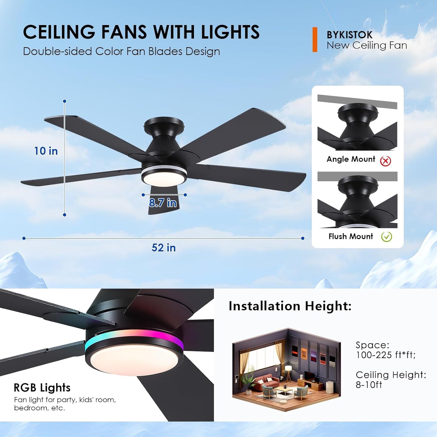 52 Inch Ceiling Fan