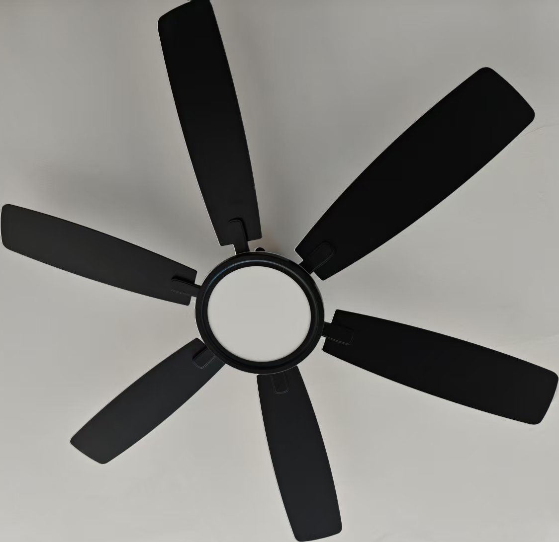 54" RGB Ceiling Fan Light,Flush Mount Low Profile Ceiling Fan,3 CCT and Dimmable LED