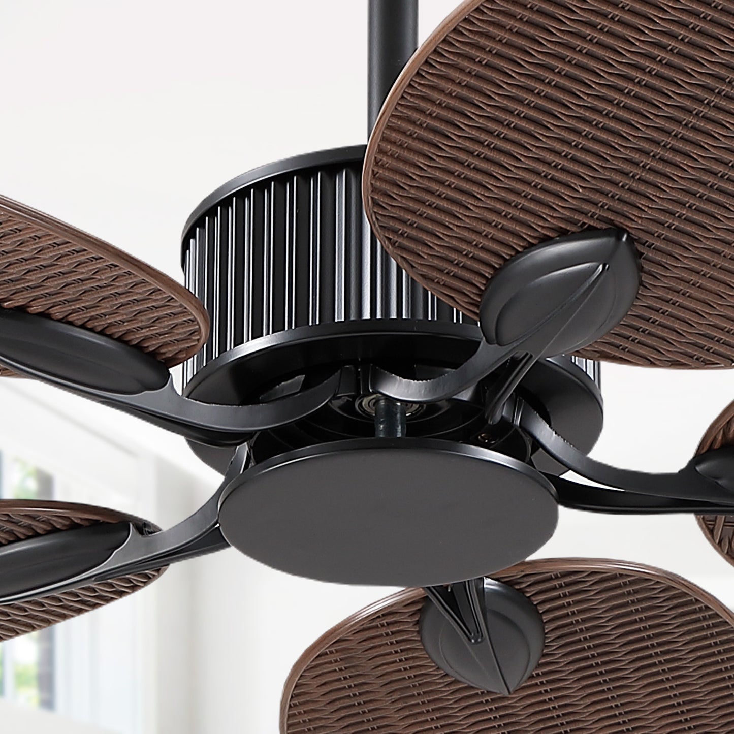 50 Inches Brown Ceiling Fan without Light