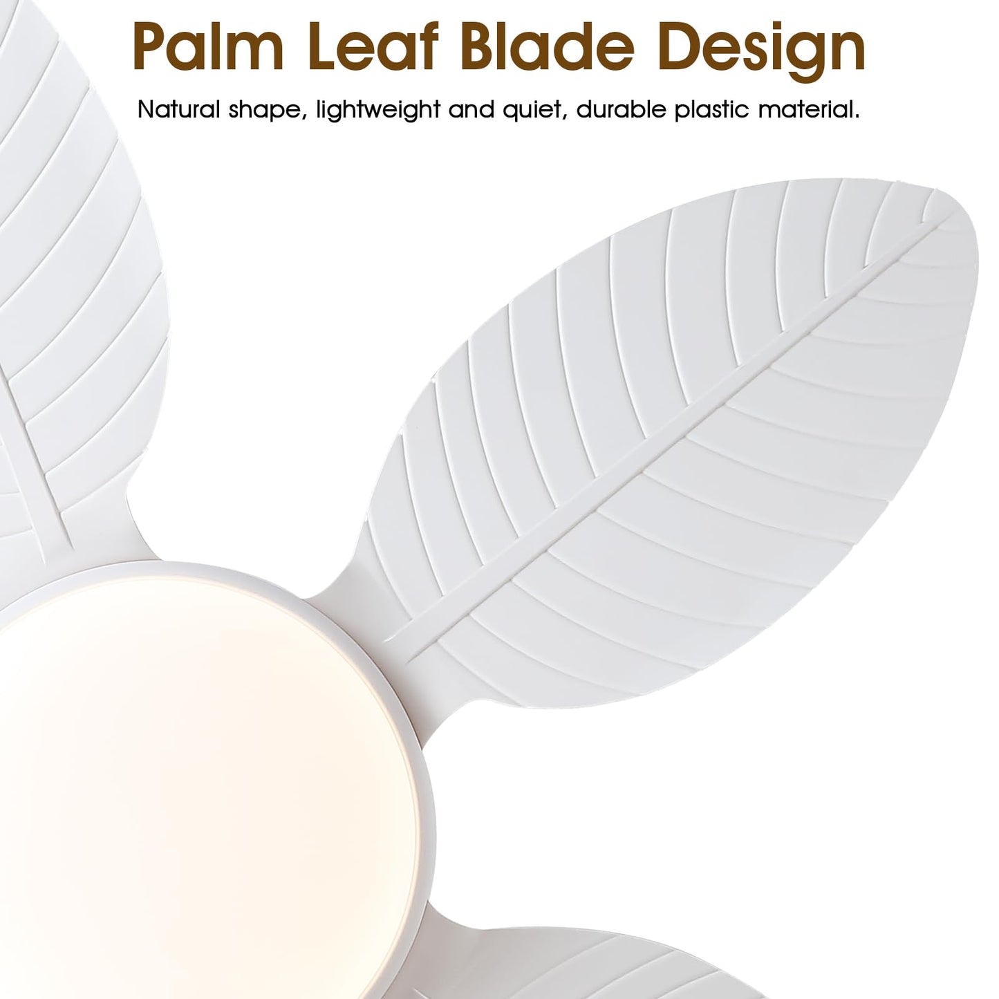 48 Inches Palm Leaf Ceiling Fan