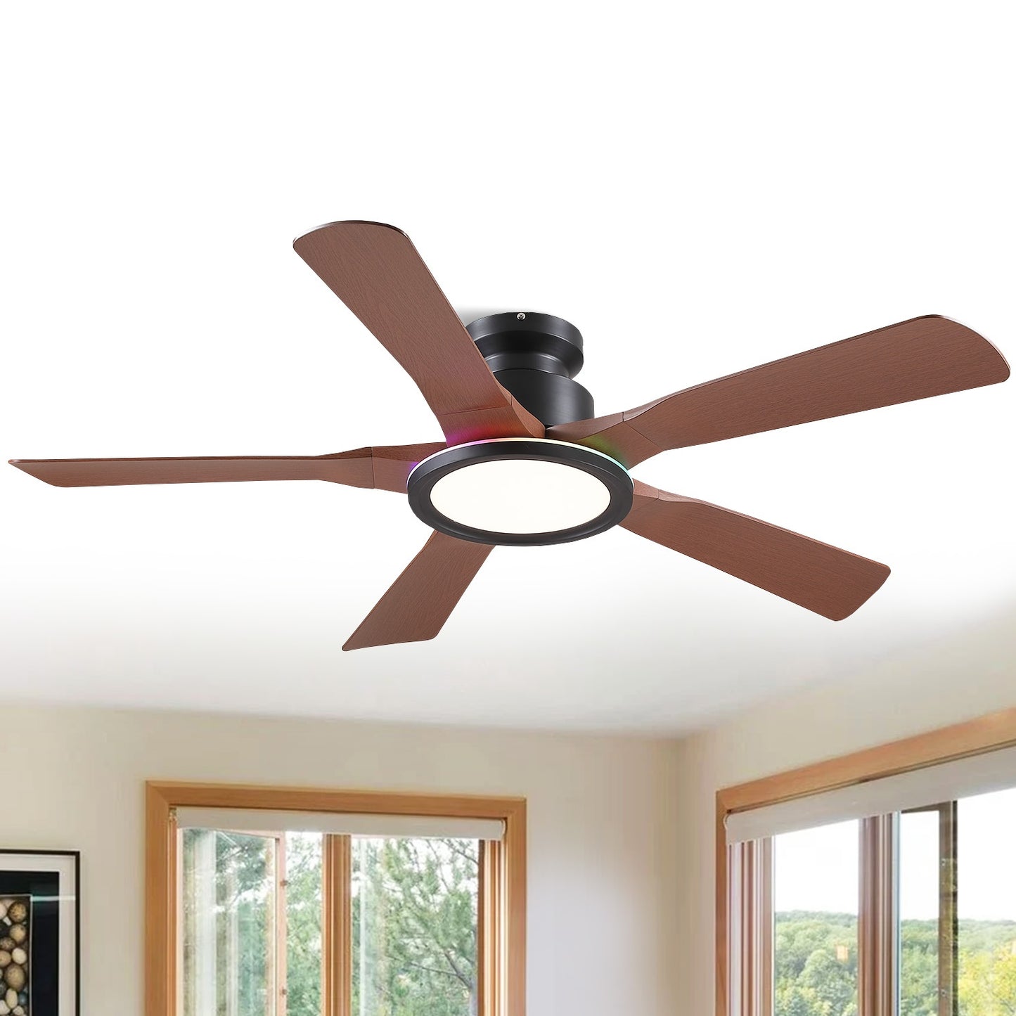 52 Inches Low Profile Ceiling Fan