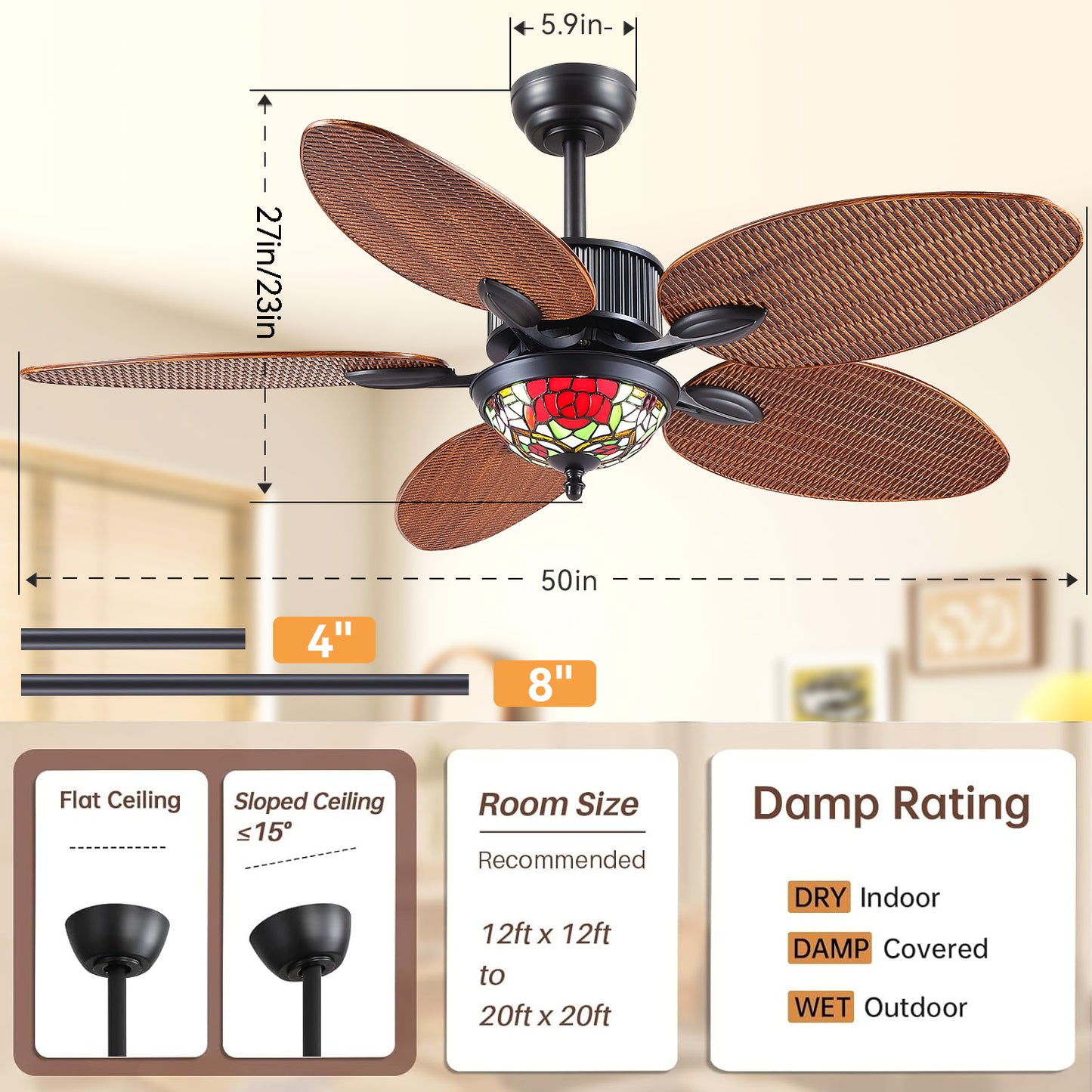 50 inch ceiling fan