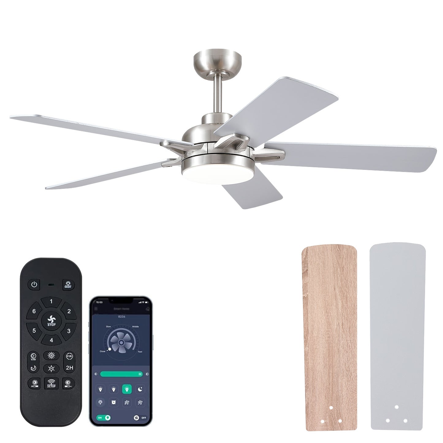 52" Indoor and Outdoor Ceiling Fan