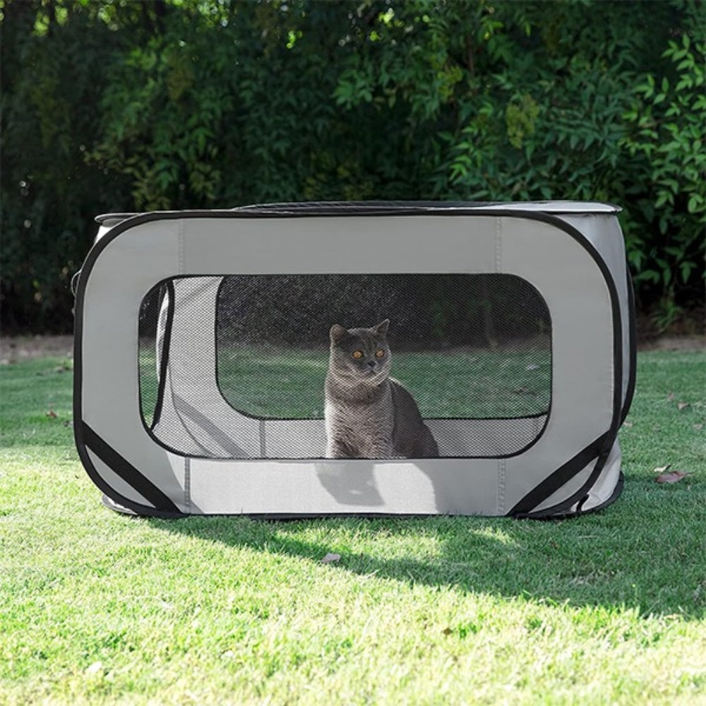 Bellura Pet - Portable Pop - Up Pet Shelter - Grey