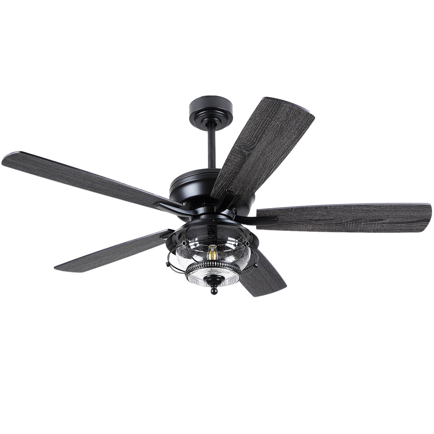 52" Outdoor Ceiling Fans with Light and Remote, Waterproof Wet Rated Ceiling Fan, 6 Speeds Reversible Blades for Kitchen,Dining Room,Outside Patios