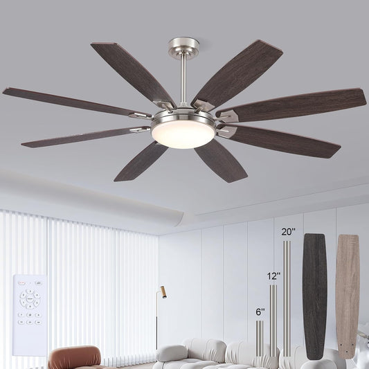 66 Inches Ceiling Fan with Light