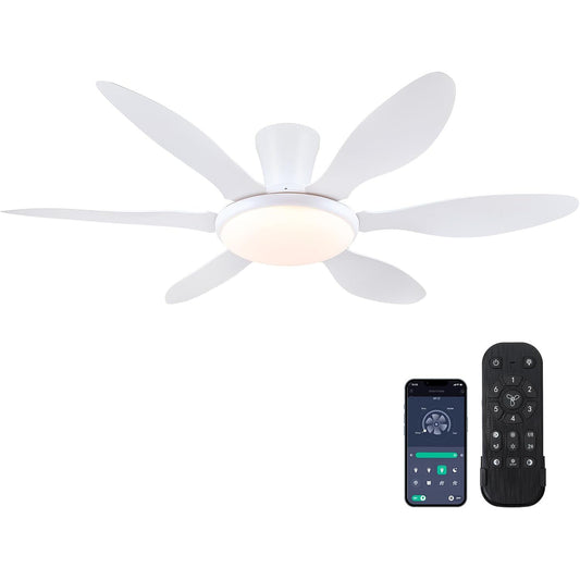 51 Inch White ceiling Fan