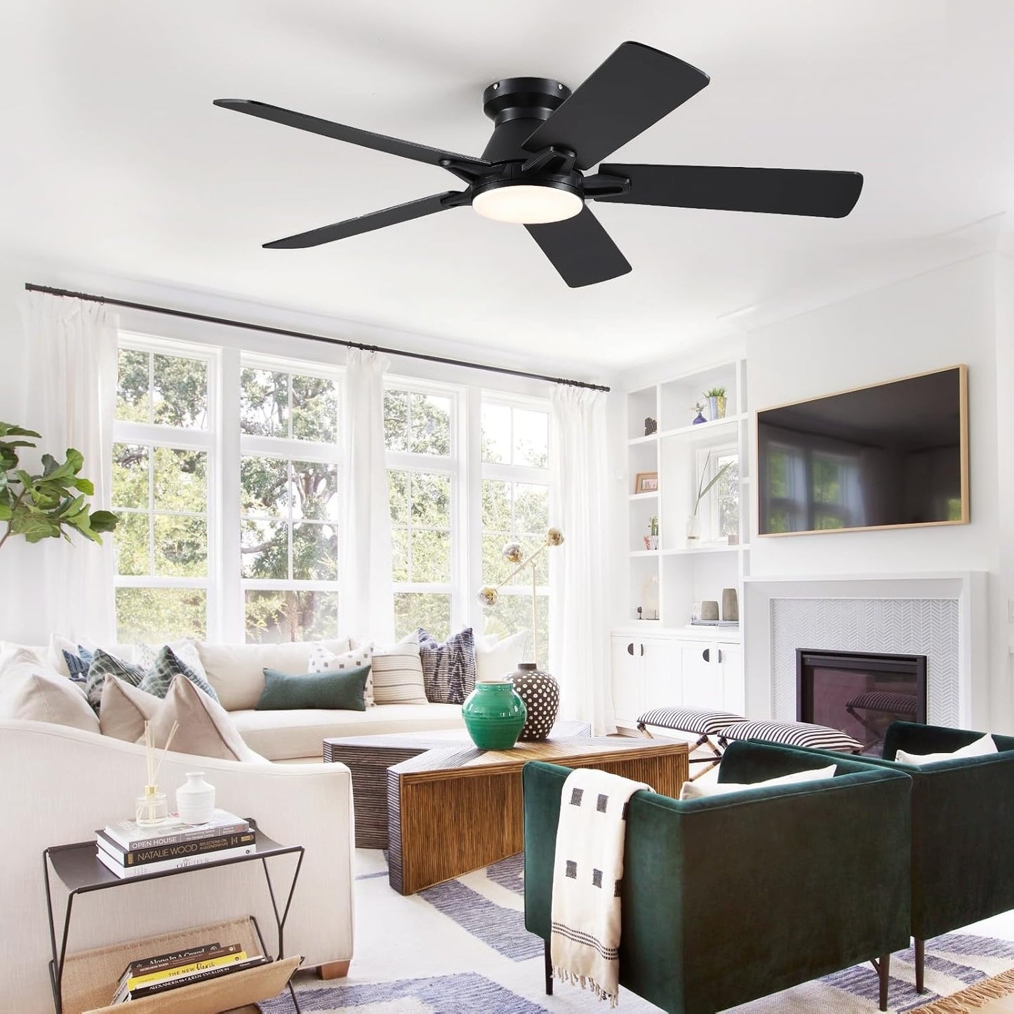 46 Inches Low Profile Ceiling Fan