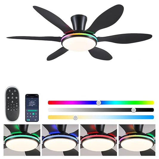 51 Inches Flush Mount Ceiling Fan