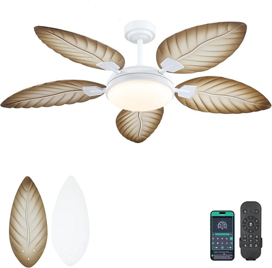 52 Inch palm Leaf Ceiling Fan