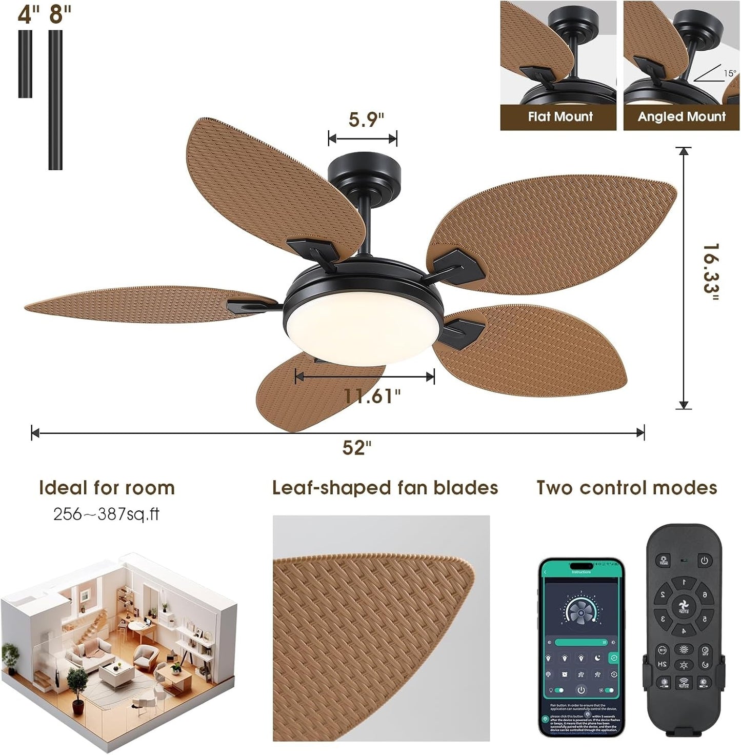 52 Inch Ceiling Fan