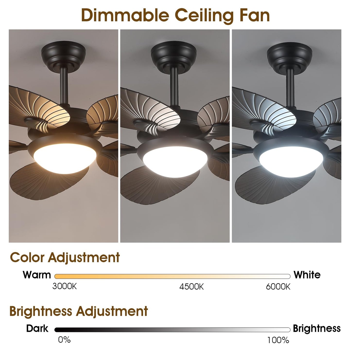 44 and 52 Inch ceiling Fan