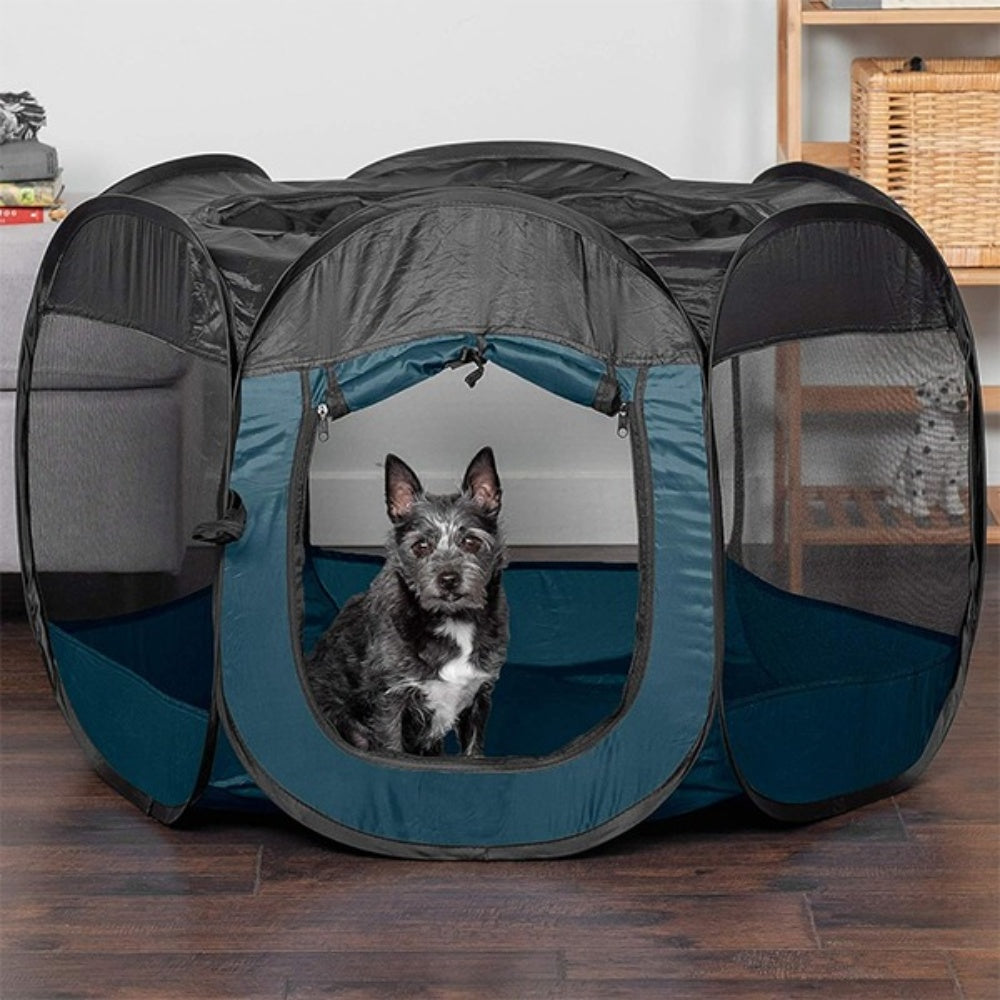 Bellura Pet - Blue Foldable Pet Shelter - Dark Blue