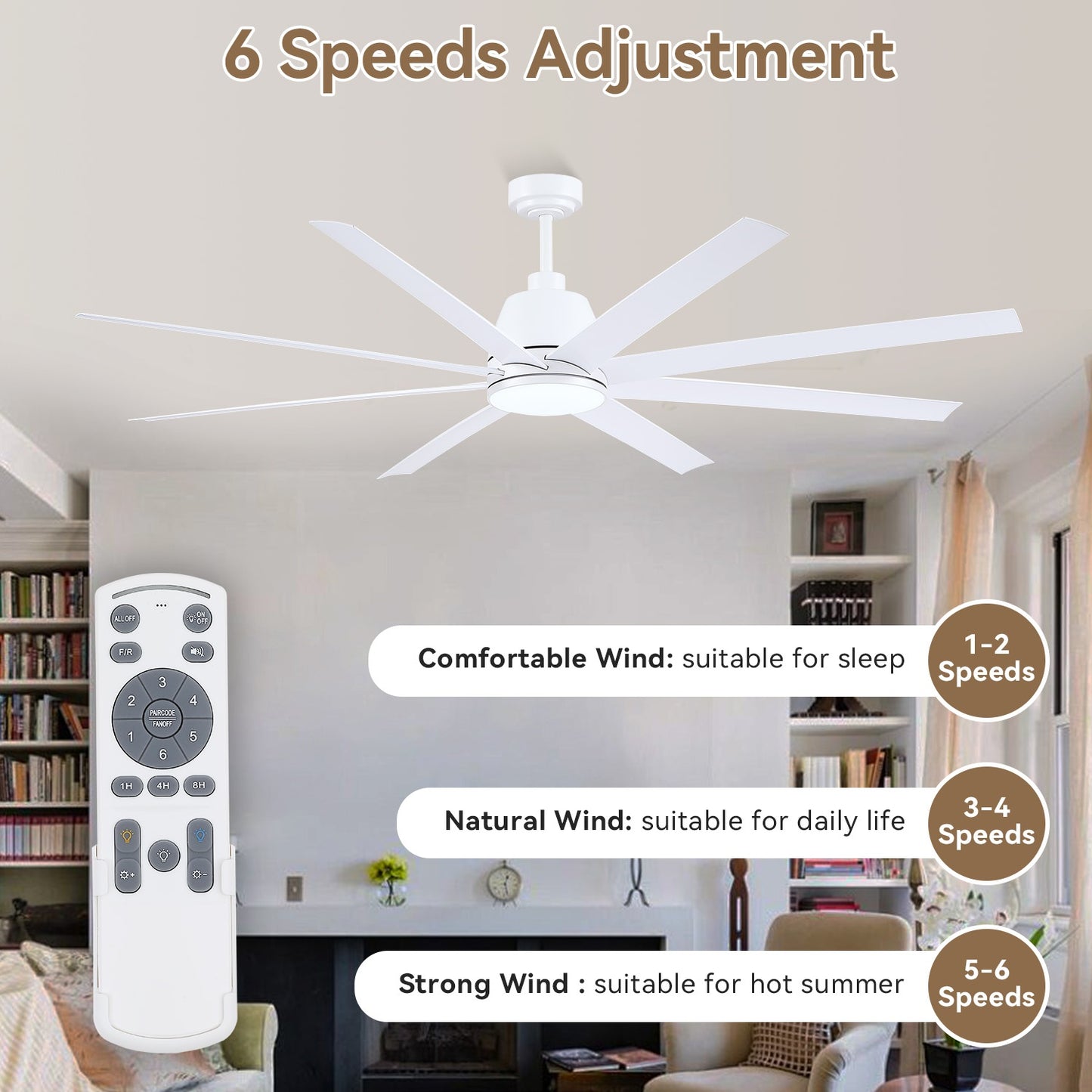 72 Inch Large Ceiling Fan