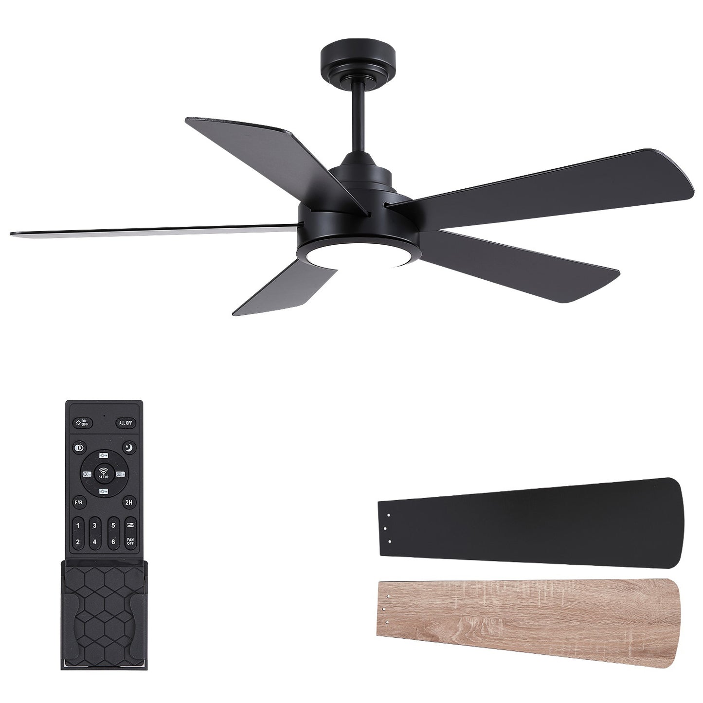 52 Inch Modern Ceiling Fan for Living Room