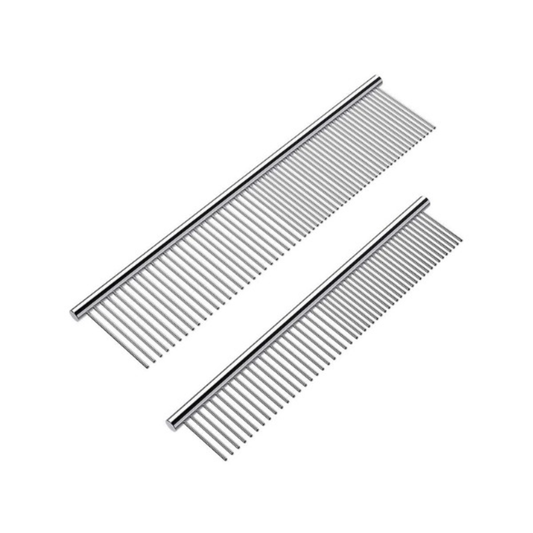 Bellura Pet - Stainless Grooming Comb for Pets - Silver