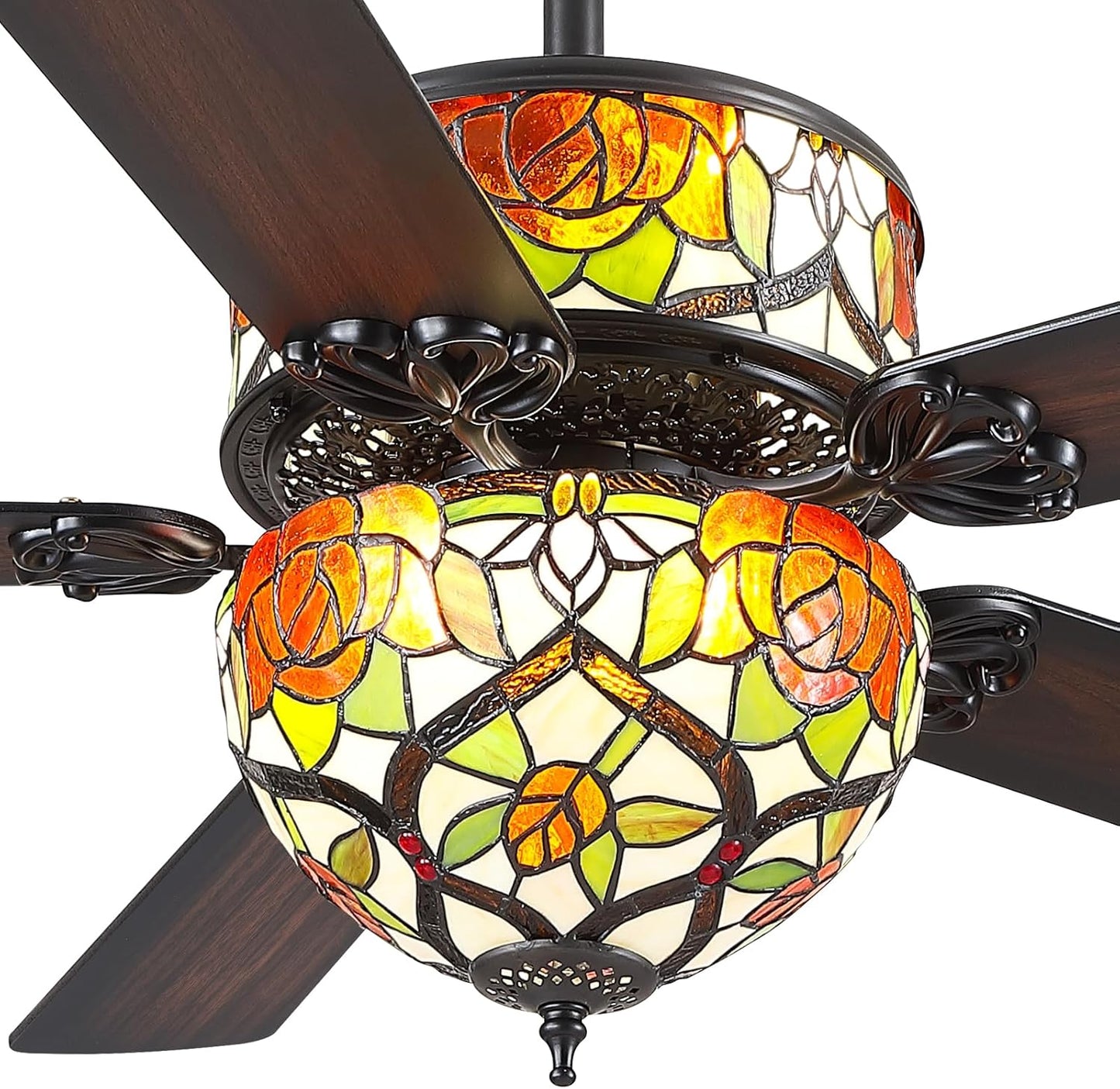 52 inch Tiffany Ceiling Fan