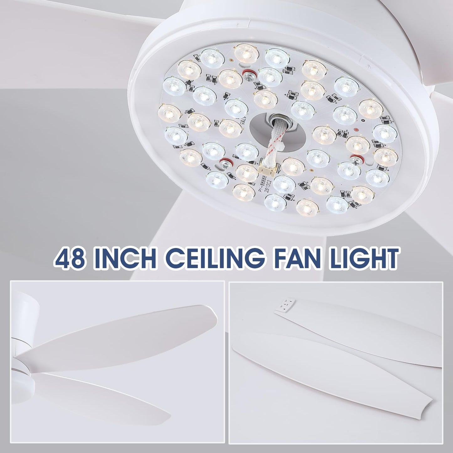48 Inch Flush Mount Ceiling Fan