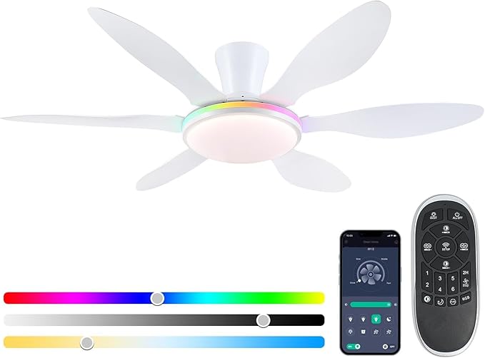 51 Inch Flush Mount Ceiling Fan