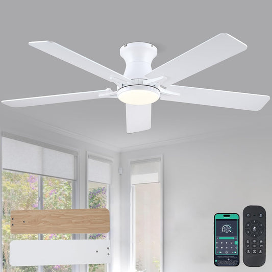 52 Inch Flush Mount Ceiling Fan