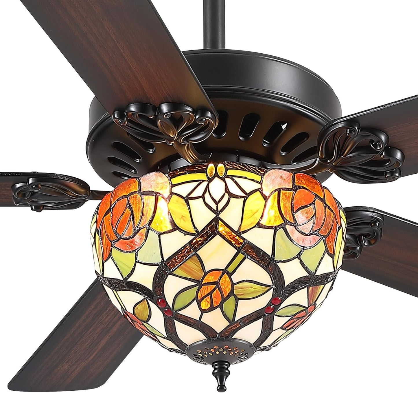 52 inches Tiffany Elegant Ceiling Fan
