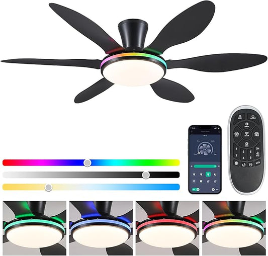51 Inch Flush Mount Ceiling Fan