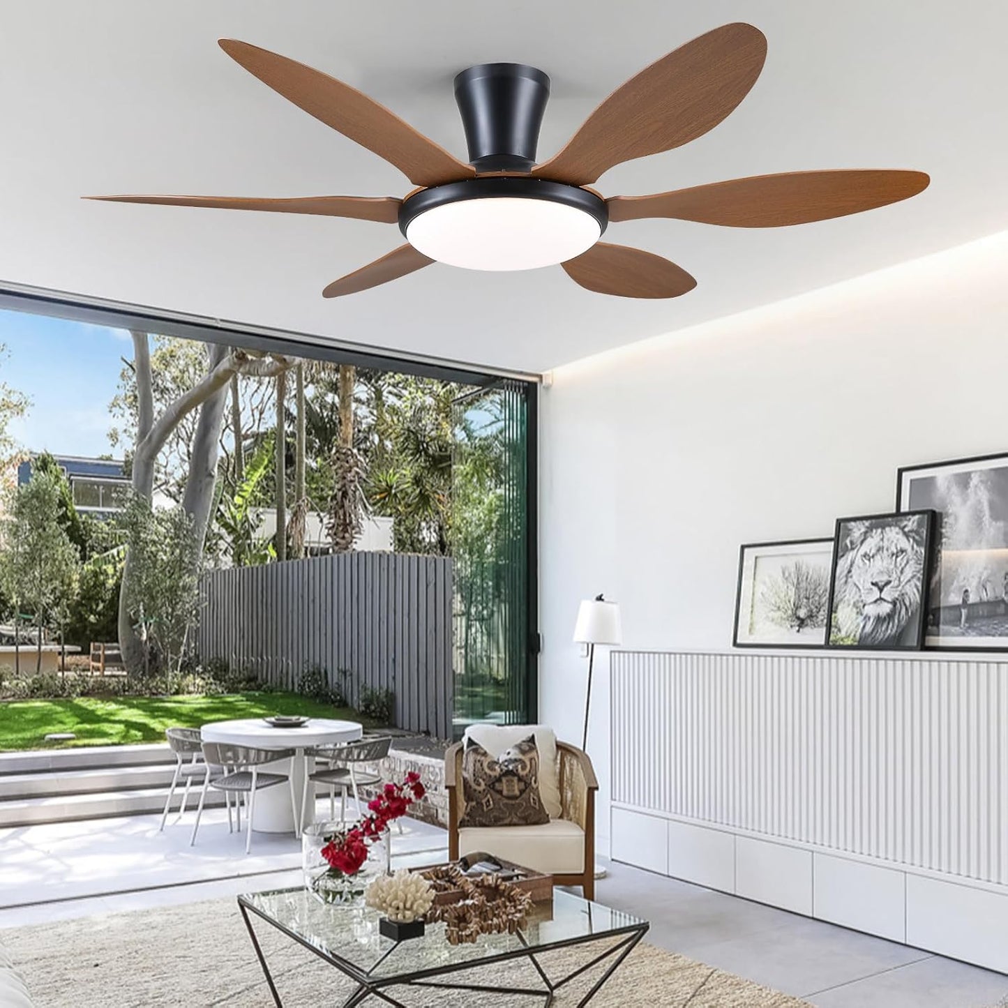 51 Inch Flush Mount Ceiling Fan