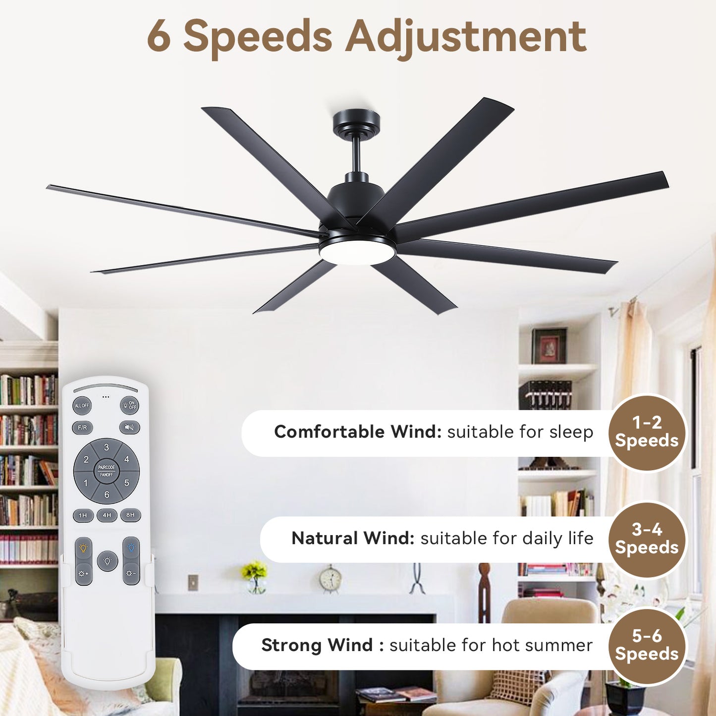 72 Inch Large Ceiling Fan