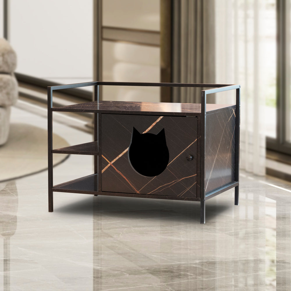 Bellura Pet Cat Litter Box Furniture Hidden Litterbox Enclosures