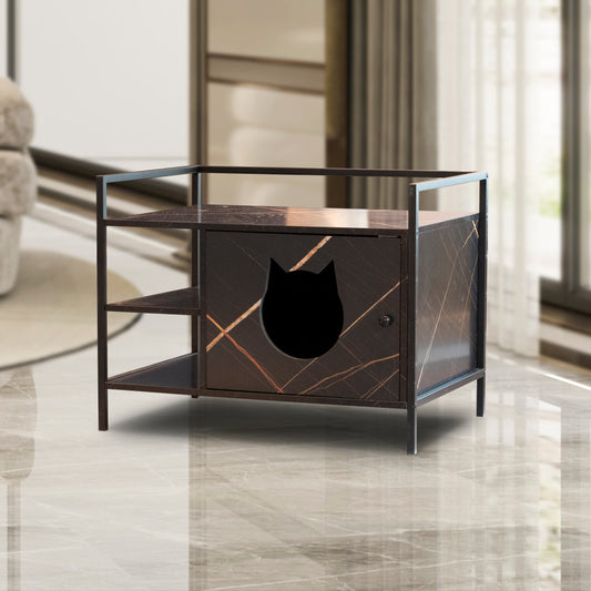 Bellura Pet Cat Litter Box Furniture Hidden Litterbox Enclosures