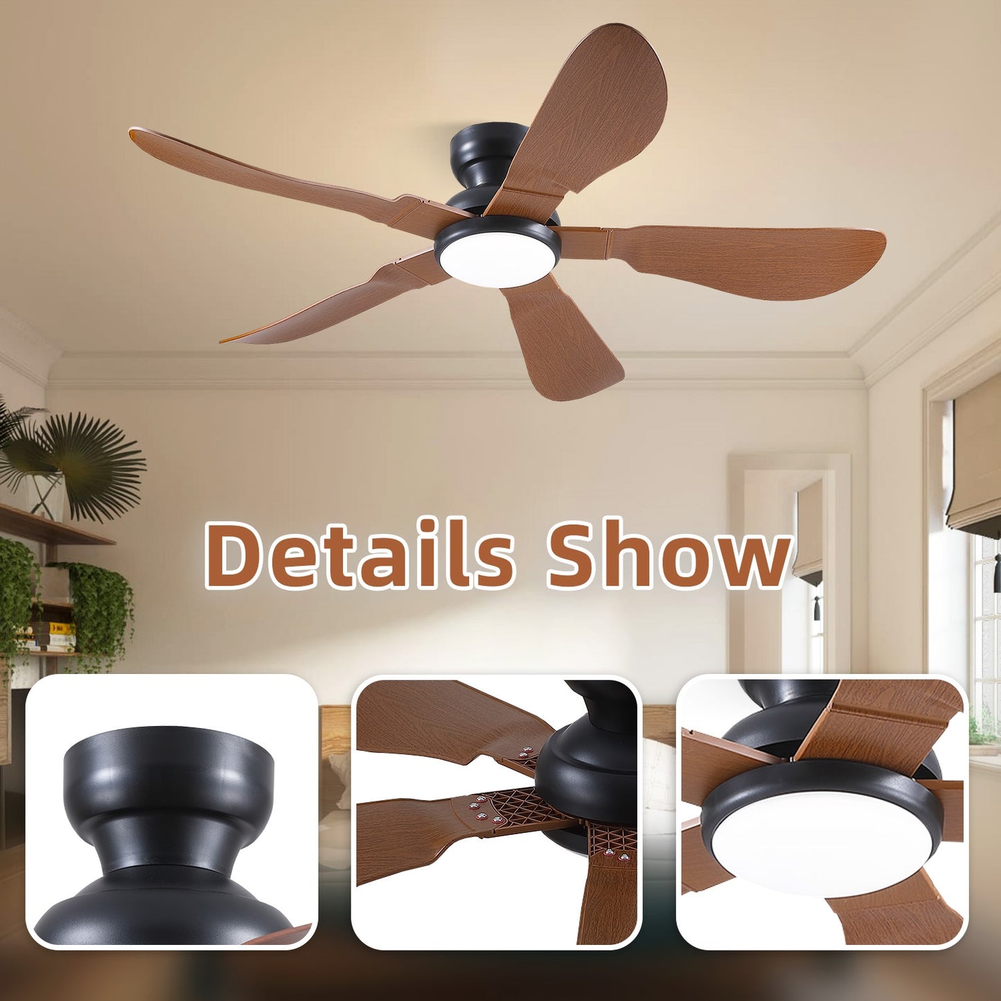 32/36/46/52 Inches Low Profile Ceiling Fan