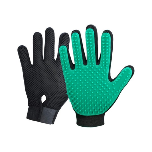 Bellura Pet - Gloves for Pet Hair Removal - Green