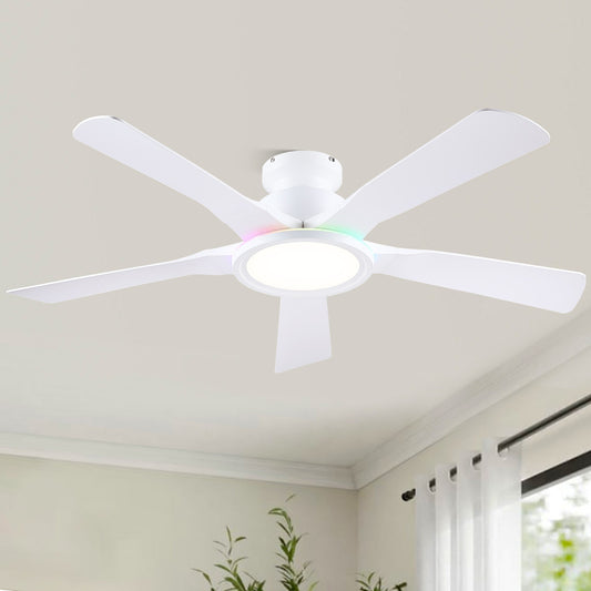 52 Inches  Flush Mount  Ceiling Fan