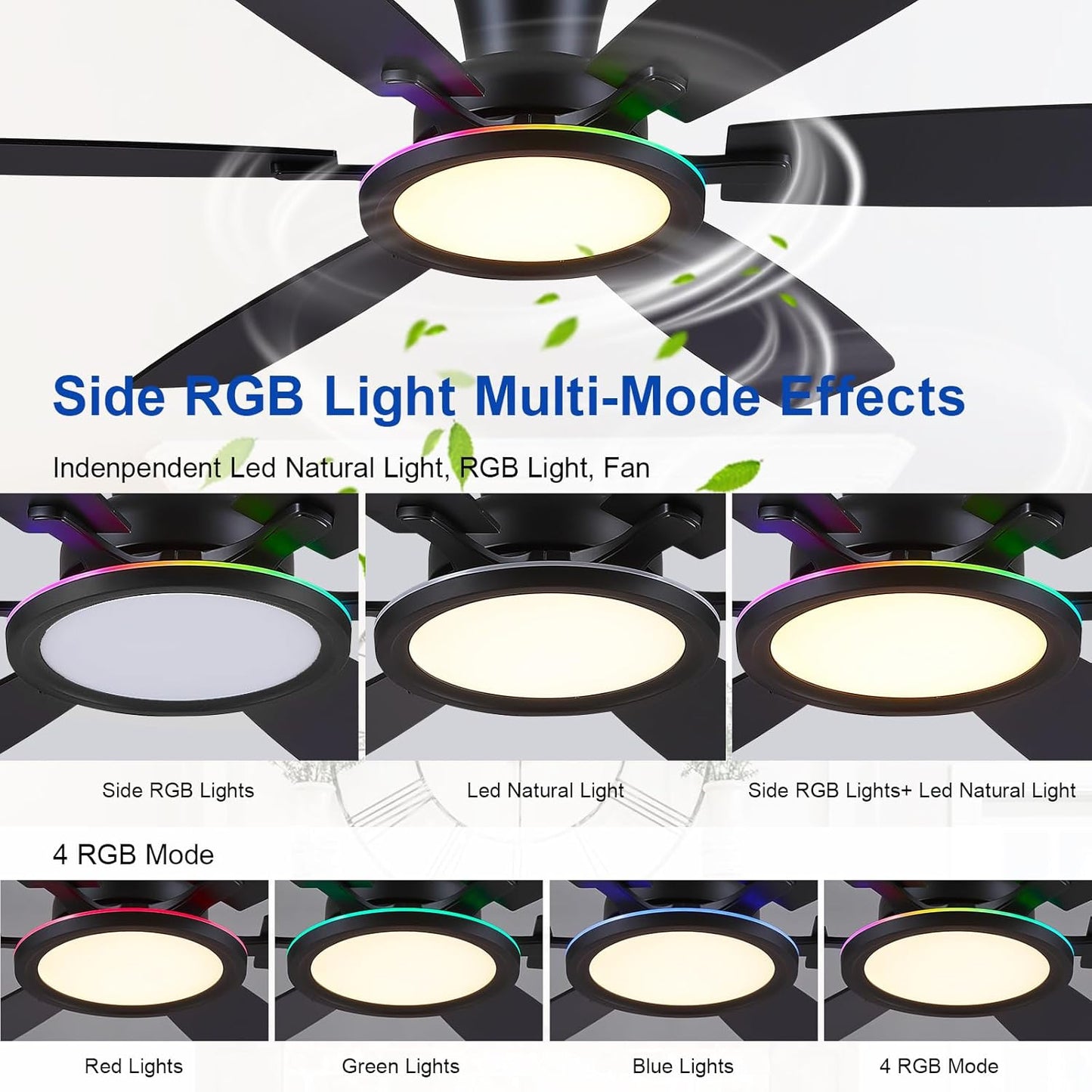 54 Inch Ceiling Fan with Light