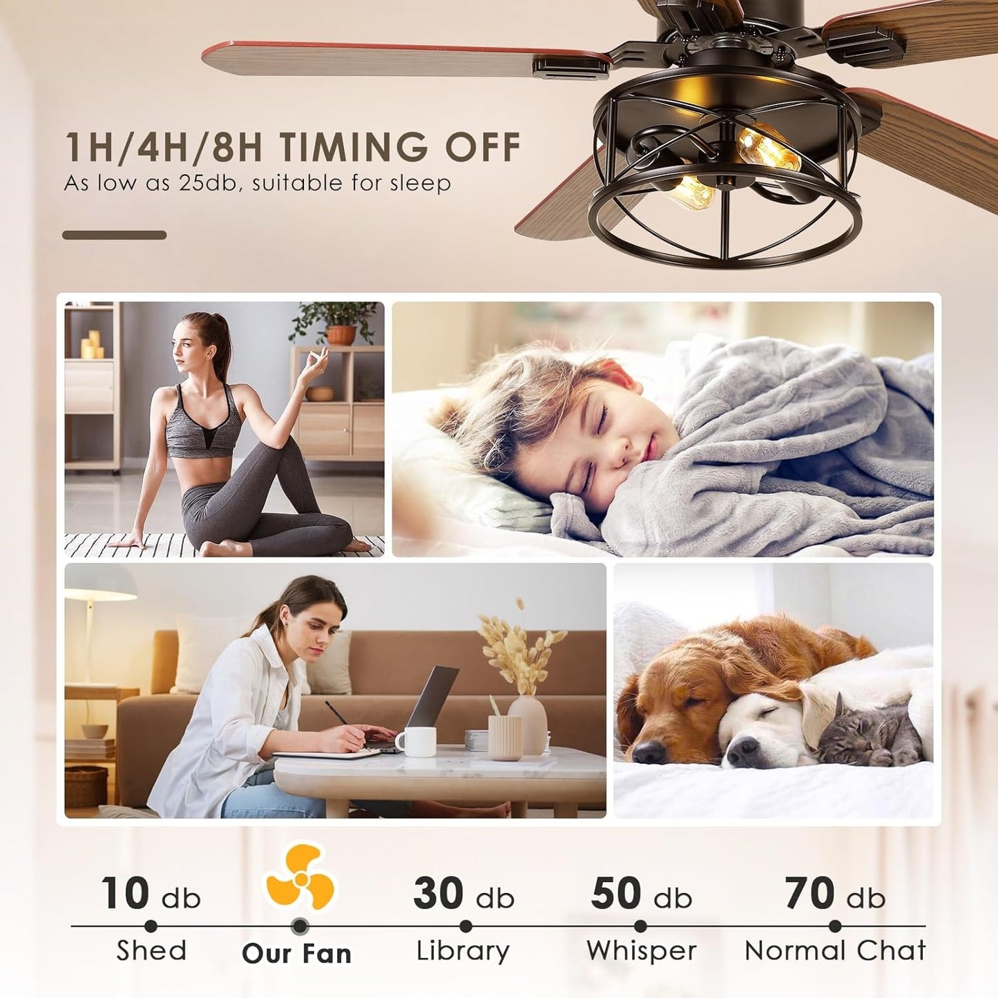 42 or 52 Ceiling Fan