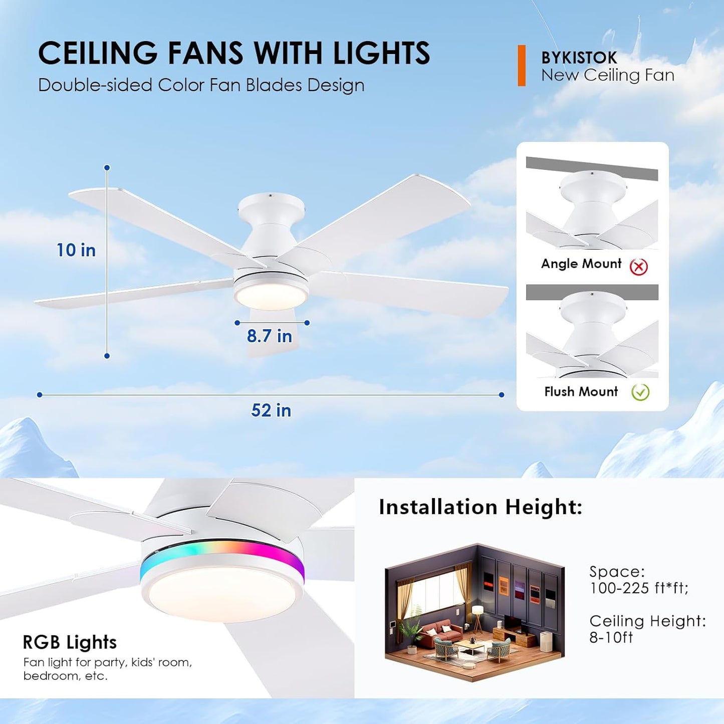 52 Inch Ceiling Fan