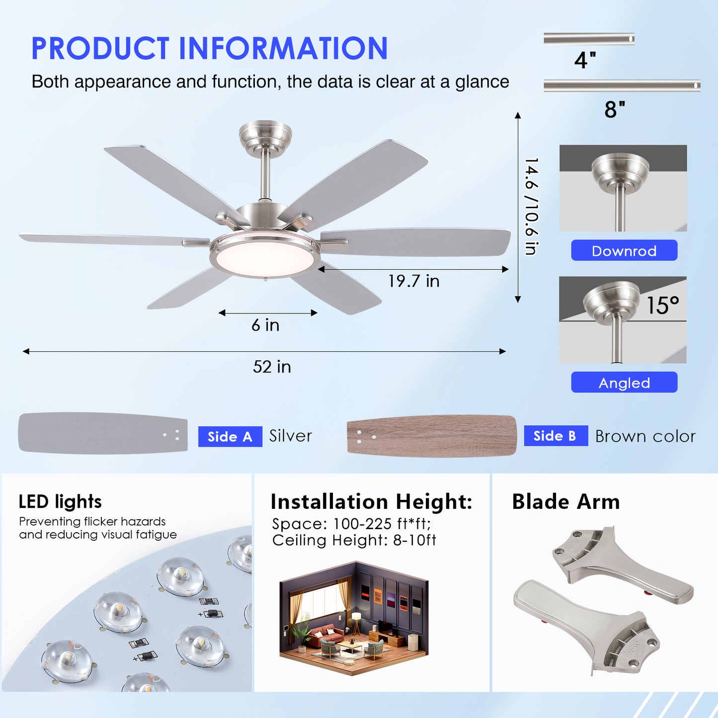 52 Inch Ceiling Fan