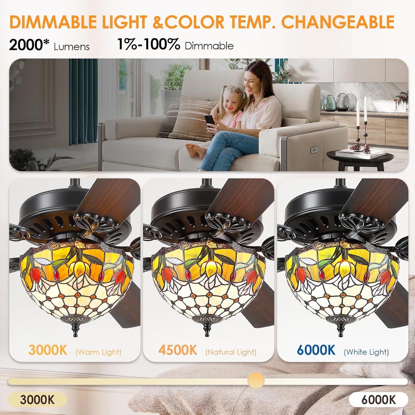 52 Inches Ceiling Fan