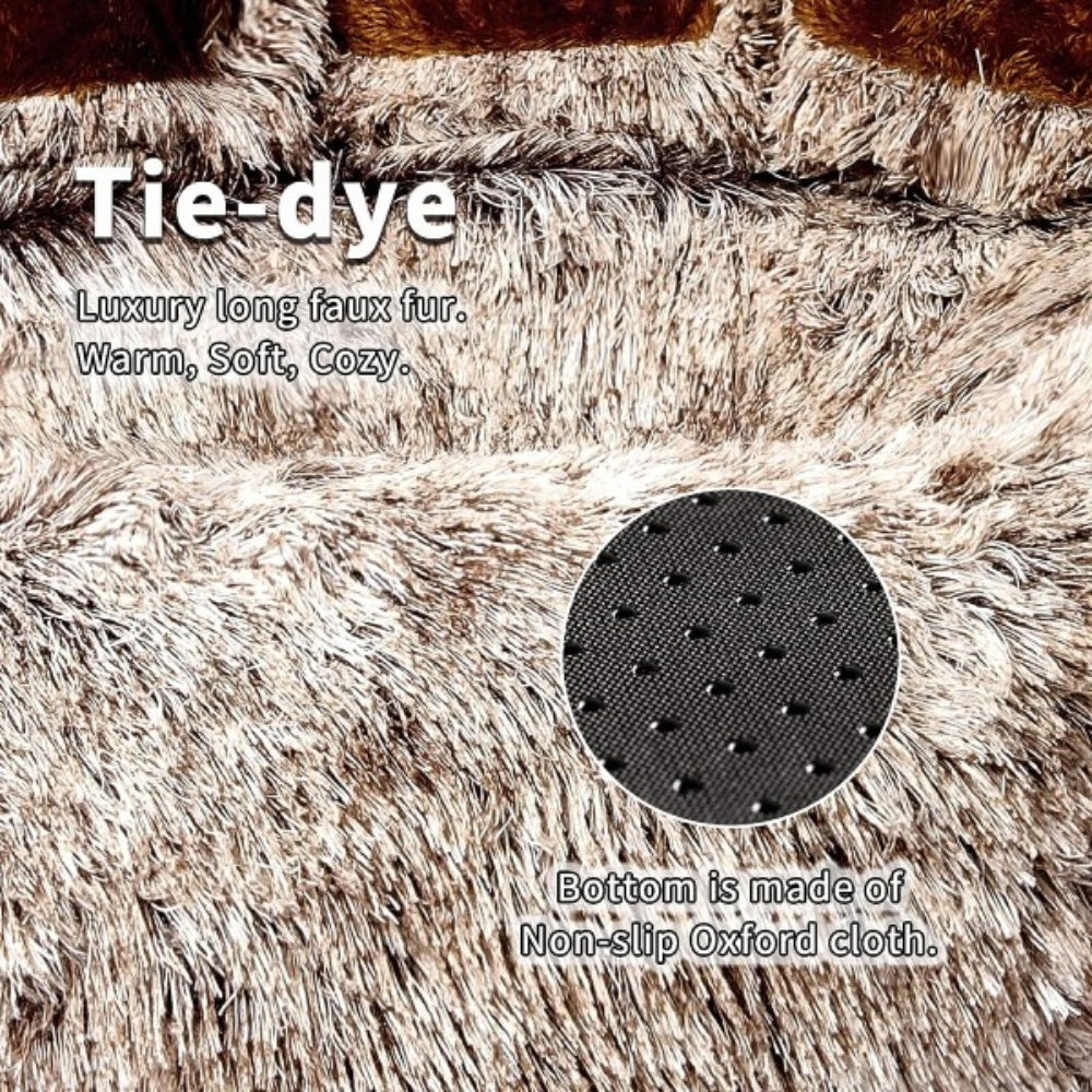 Bellura Pet - Paw - Shaped Soft Animal Bedding - Brown