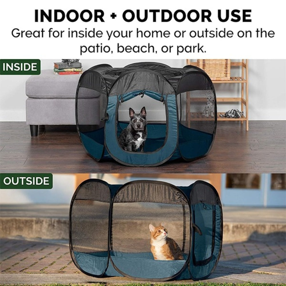 Bellura Pet - Blue Foldable Pet Shelter - Dark Blue
