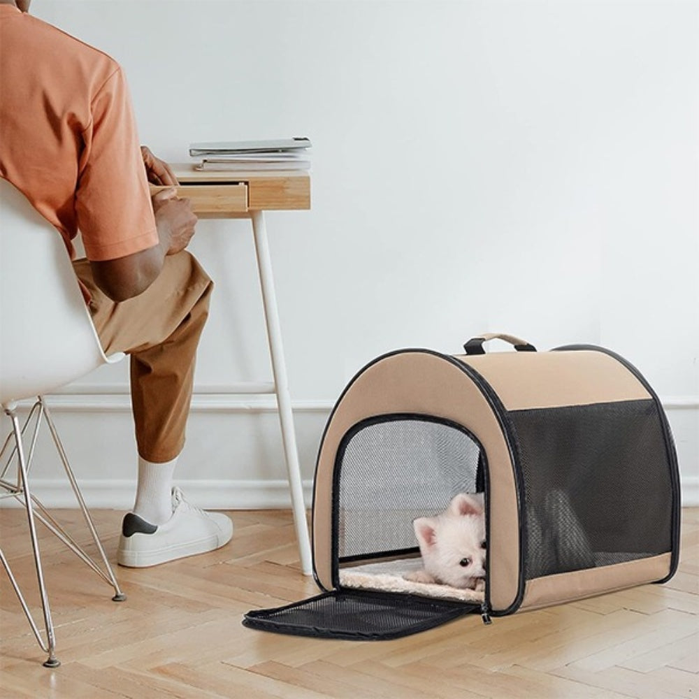 Bellura Pet - Collapsible Arched Dog Shelter - Brown