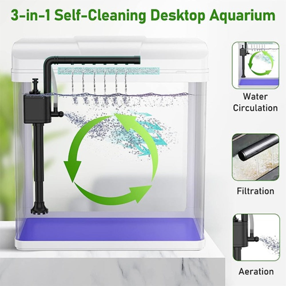 Bellura Pet - Betta Fish Tank - White
