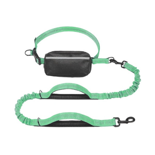 Bellura Pet - Pet Harness with Zipper Pouch - Green