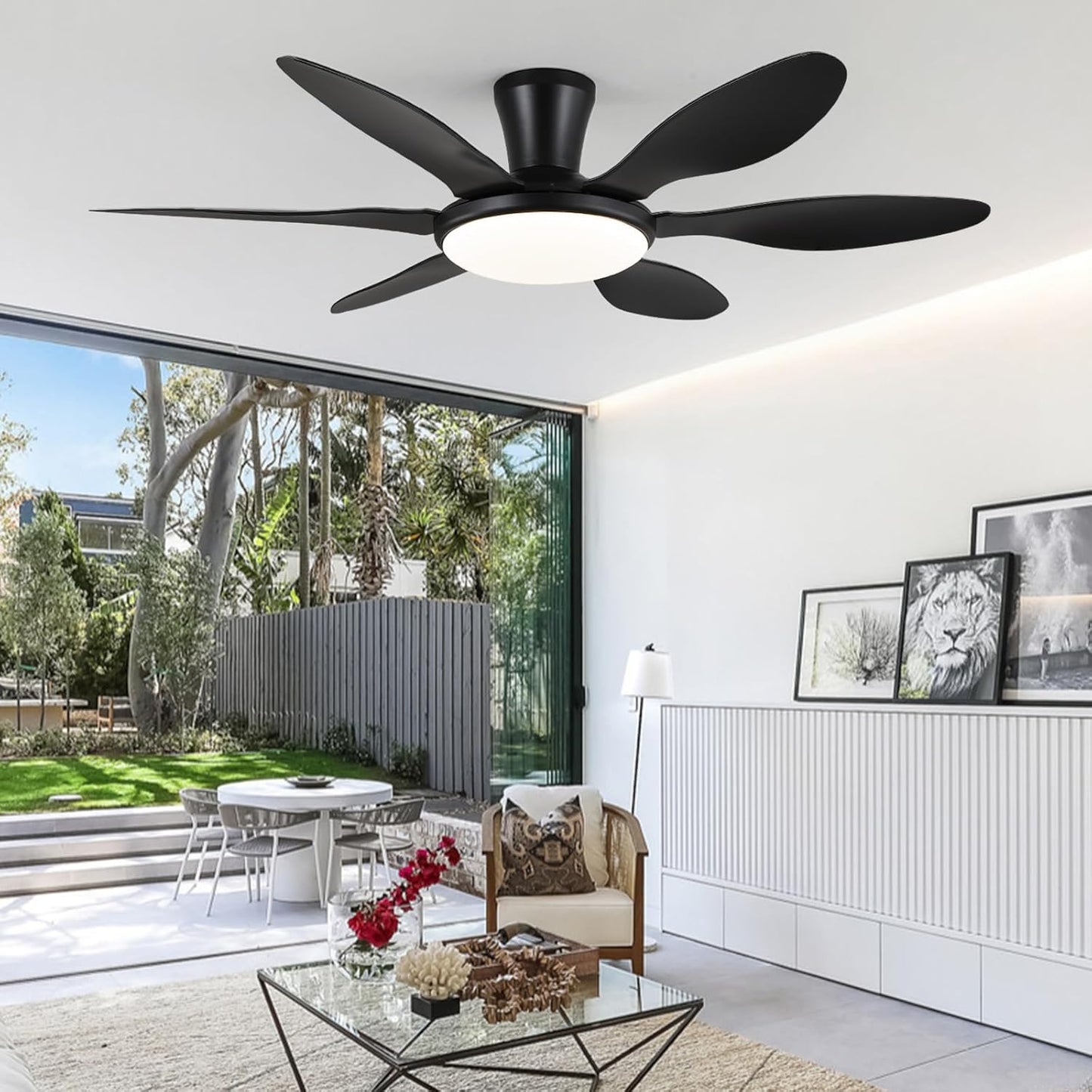51 Inch Flush Mount Ceiling Fan