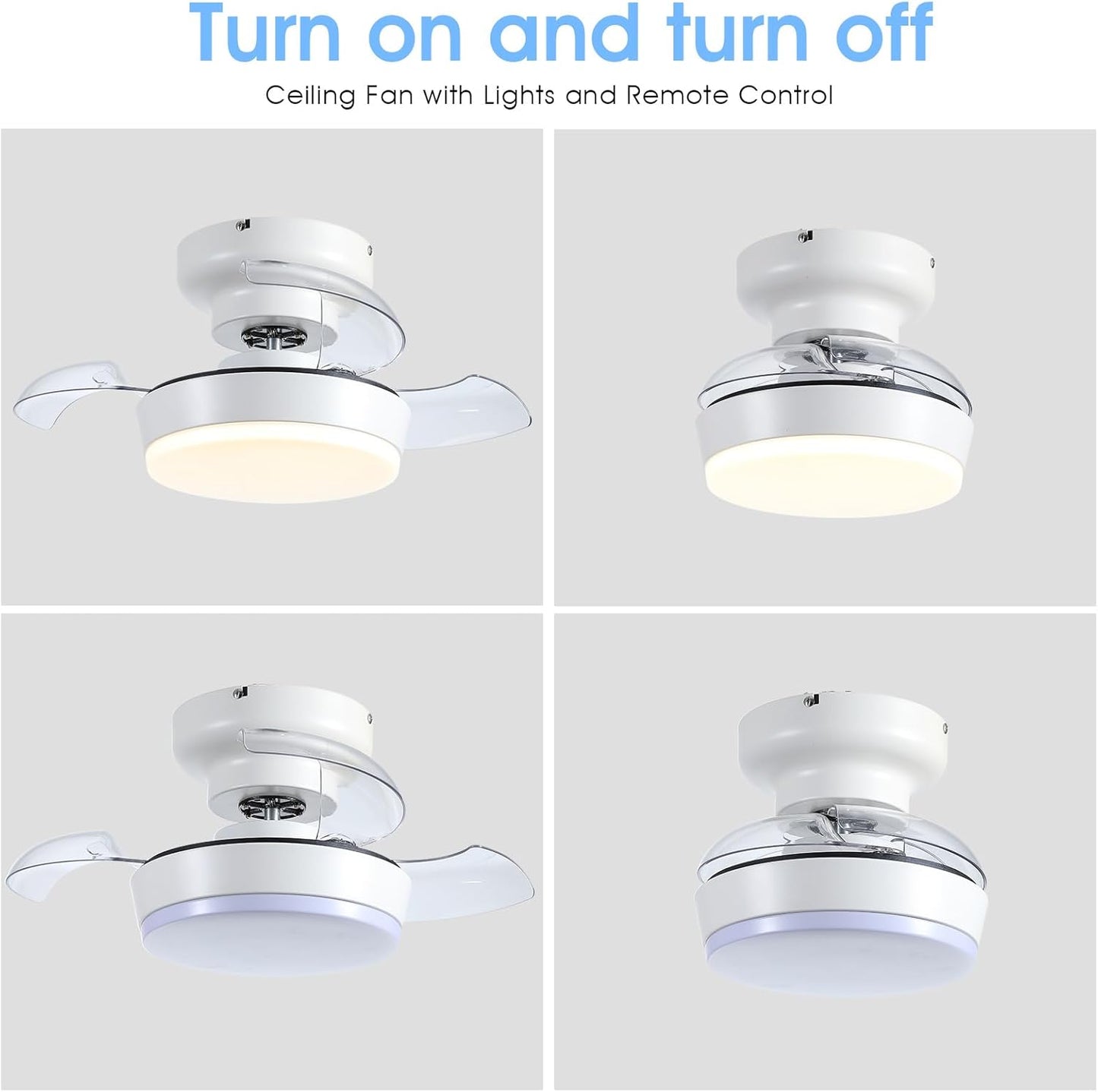24" Flush Mount Ceiling Fan